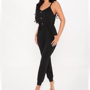 Black jumpsuit with pockets